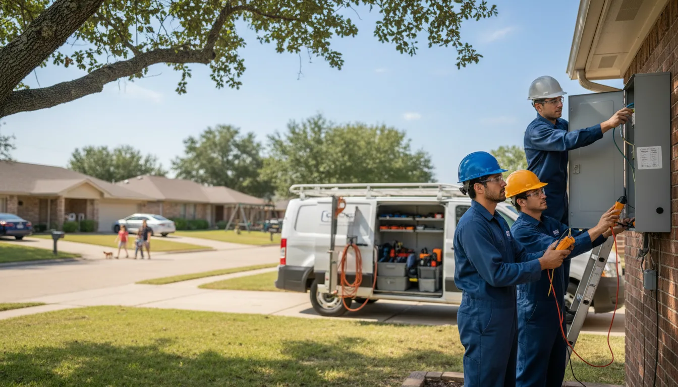 Certified electrician providing emergency electrical services in Elkhart, IA